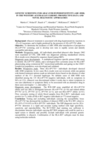 Genetic screening for Abacavir hypersensitivity (ABC-HSR) in the Western Australian cohort: Prospective data and novel diagnostic approaches