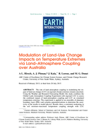 Modulation of land-use change impacts on temperature extremes via land–atmosphere coupling over Australia