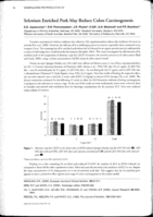 Selenium enriched pork may reduce colon carcinogenesis