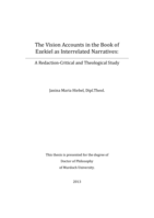 The vision accounts in the Book of Ezekiel as interrelated narratives: A Redaction-critical and theological study