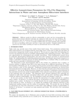 Effective Lennard-Jones parameters for CO2-CO2 dispersion interactions in water and near amorphous silica-water interfaces