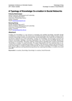 A typology of knowledge Co-creation in social networks