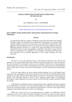 Characterisation of spouted fluidisation of raw sugar
