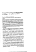 Historical methodology and sustainability: An 800-year-old festival From China