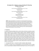 Developing more authentic e-courses: Working life mentoring through social media