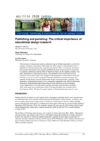 Publishing and perishing: The critical importance of educational design research