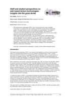 Staff and student perspectives on web-based lecture technologies: Insights into the great divide