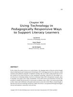 Using technology in pedagogically responsive ways to support literacy learners