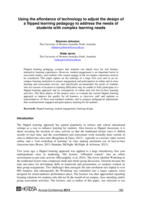 Using the affordance of technology to adjust the design of a flipped learning pedagogy to address the needs of students with complex learning needs
