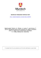 Designing small wind turbines for highly turbulent sites