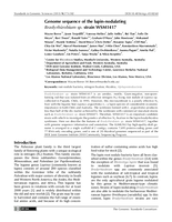 Genome sequence of the lupin-nodulating Bradyrhizobium sp. strain WSM1417