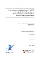 An investigation into the bioprocesses of DiCOM®: A technology combining composting and thermophilic anaerobic digestion for the treatment of municipal solid waste
