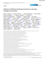 Influence of offshore oil and gas structures on seascape ecological connectivity