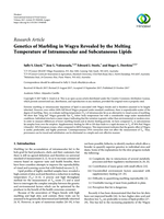 Genetics of marbling in Wagyu revealed by the melting temperature of intramuscular and subcutaneous lipids