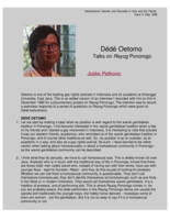 Dédé Oetomo: Talks on Reyog Ponorogo