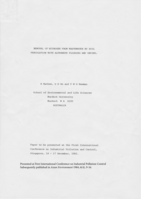 Removal of nitrogen from wastewater by soil percolation with alternate flooding and drying