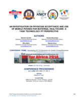 An investigation on physician acceptance and use of mobile phones for maternal healthcare: A task technology fit perspective