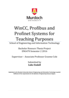 WinCC, profibus and profinet systems for teaching purposes
