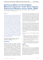 Australian Group on Antimicrobial Resistance Community-onset Gram-negative Surveillance Program annual report, 2010