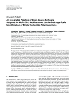 An integrated pipeline of open source software adapted for Multi-CPU Architectures: Use in the Large-Scale identification of single nucleotide polymorphisms