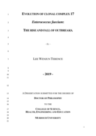 Evolution of clonal complex 17 Enterococcus facium: The rise and fall of outbreaks