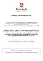 Comparison of pathogen die-off patterns of tomatoes grown in two hydroponics systems