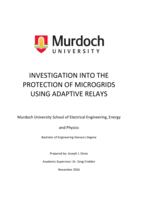 Investigation into the protection of microgrids using adaptive relays