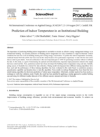 Prediction of indoor temperature in an institutional building