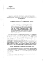 Negative definite functions and convolution semigroups of probability measure on a commutative hypergroup