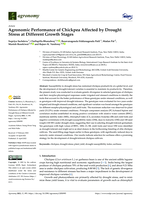 Agronomic performance of chickpea affected by drought stress at different growth stages