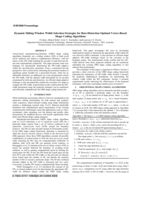 Dynamic sliding window width selection strategies for Rate-distortion optimal Vertex-Based shape coding algorithms
