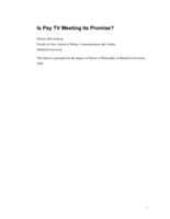 Is pay TV meeting its promise?