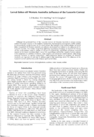 Larval fishes off Western Australia: Influence of the Leeuwin Current