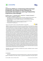 Analyzing pathways of nurturing informal seed production into formal private ventures for sustainable seed delivery and crop productivity: Experiences from Ethiopia