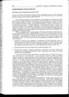 Symposium conclusions