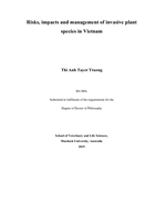 Risks, impacts and management of invasive plantspecies in Vietnam