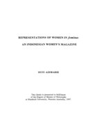 Representations of women in Femina: An Indonesian women's magazine