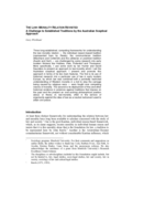 The law-morality relation revisited: A challenge to established traditions by the Australian sceptical approach