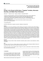 Gender in the Climate-Conflict Nexus: “Forgotten” Variables, Alternative Securities, and Hidden Power Dimensions