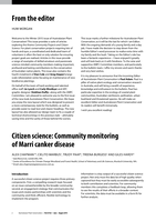 Citizen science: Community monitoring of Marri canker disease