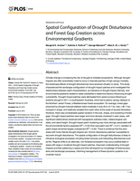 Spatial configuration of drought disturbance and forest gap creation across environmental gradients