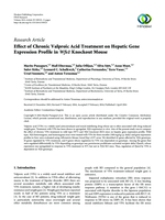 Effect of chronic valproic acid treatment on hepatic gene expression profile in Wfs1 knockout mouse