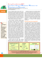 Diversity Arrays Technology (DArT) Low Cost, Generic Molecular Markers for Breeding and Research