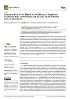 Impact of rice straw mulch on soil physical properties, sunflower root distribution and yield in a salt-affected clay-textured soil