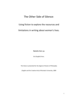 The Other Side of Silence: Using fiction to explore the resources and limitations in writing about women's lives