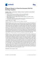 Pregnant Sheep in a Farm Environment Did Not Develop Anaemia