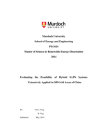 Evaluating the feasibility of hybrid SAPS systems extensively applied in Off-grid areas of China