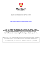 Web‐based lecture technologies: Blurring the boundaries between face‐to‐face and distance learning
