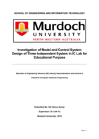 Investigation of model and control system design of three independent system in IC lab for educational purpose