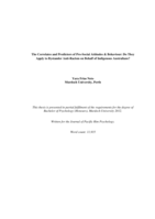 The correlates and predictors of pro-social attitudes & behaviour: Do they apply to bystander anti-racism on behalf of indigenous Australians?